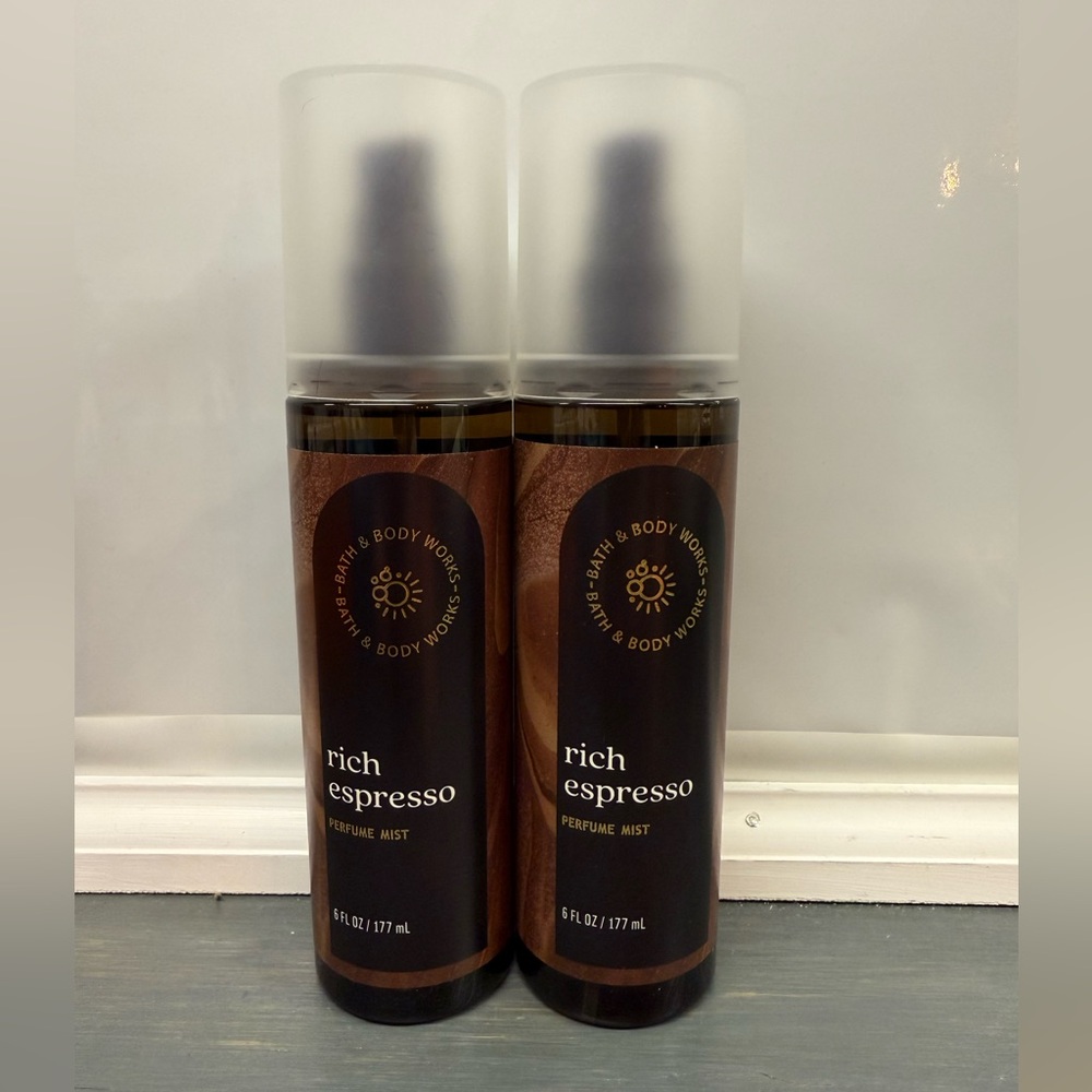 2x Bath & Body Works WELLNESS RICH ESPRESSO perfume fragrance Mist Sprays